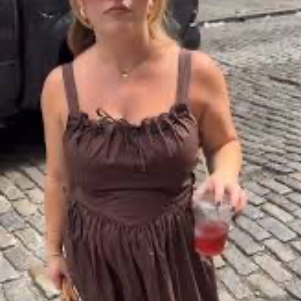 EN SAISON Brown Peyton Midi Dress - Picture 3 of 3